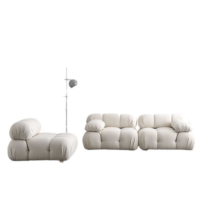 Cross-border export vacuum compressed sofa italian fabric lazy small apartment straight-row module chameleon sofa