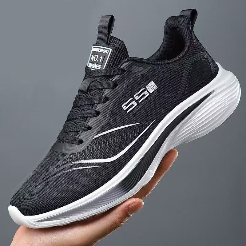 Men's new ice silk mesh breathable running shoes - cold bonding, ultra-lightweight, shock-absorbing eva soft sole sneakers