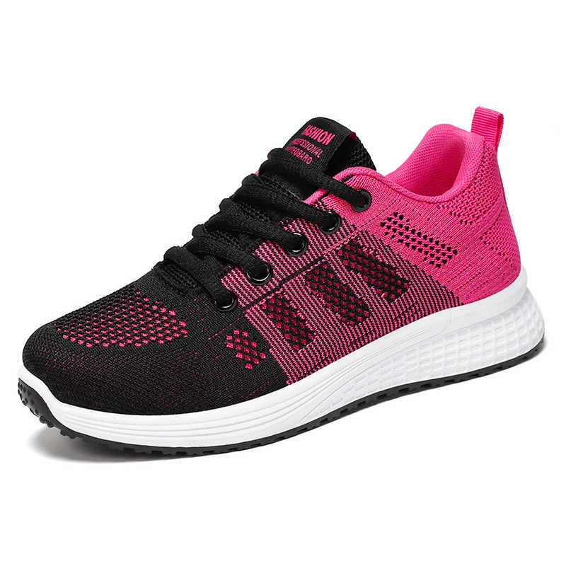 Jinshiyuan |   Women's shoes spring collection: plus size sneakers, fashionable and versatile flats, soft sole casual shoes - dropshipping available