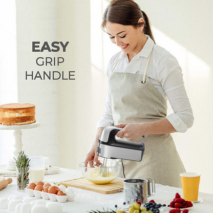 Multifunctional electric hand mixer - mini stand mixer for whipping cream, egg whites, kneading dough, and baking cakes