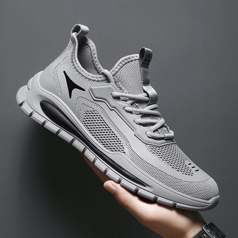 Flyknit men's shoes new 2025 spring and summer mesh breathable running sports shoes men's work casual coconut shoes wholesale