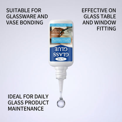 JUE FISH glass glue, high adhesion, quick-drying and fast-bonding, relying on clear and natural bonding quick-drying glue