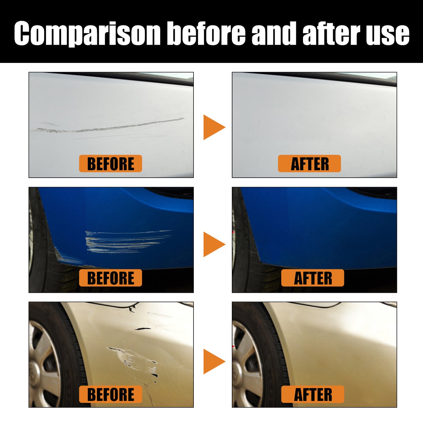 Rayhong Car Scratch Wax, Car Paint Protection Polishing Scratch Removal Maintenance Paint Repair Cleaning Decontamination Abrasive