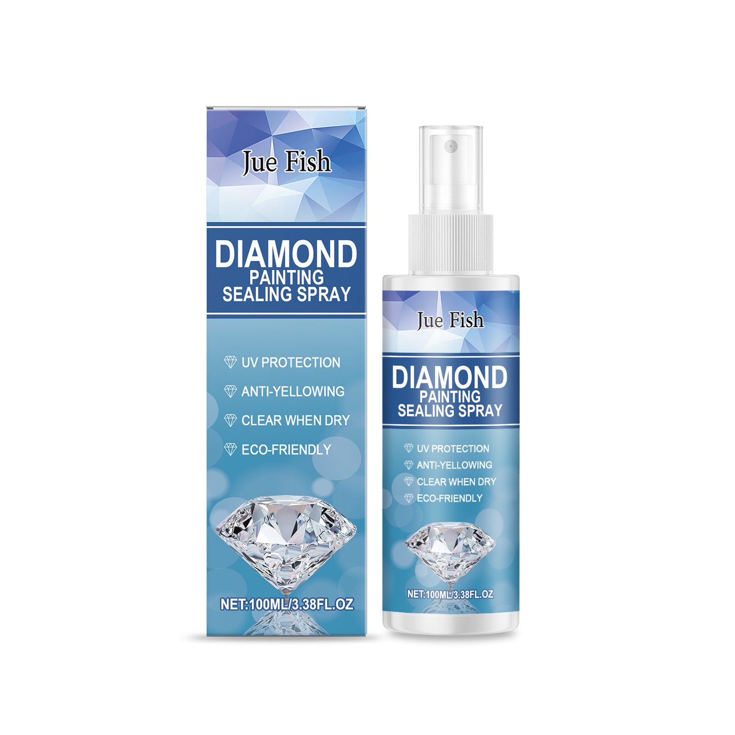 Jue Fish Diamond painting sealing spray, daily use for diamond painting sealing manual cleaning spray