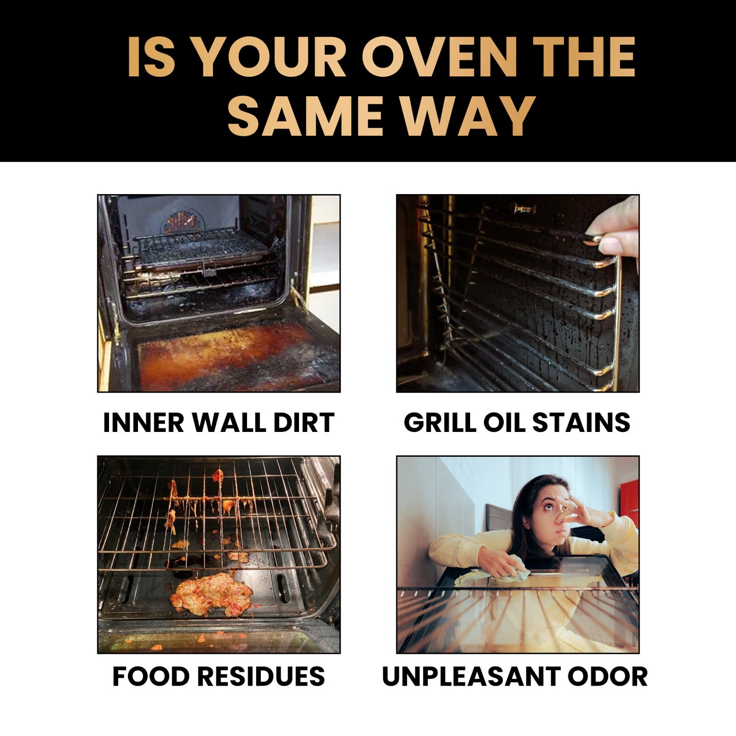 JAKEHOE stove oven foam cleaner, oven grill stain protection fresh seasoning special fat cleaner