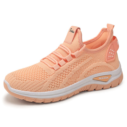 Women's spring collection: flyknit athletic shoes - comfortable, breathable running shoes, plus sizes available, exclusive private label gifts, lightweight single shoes - wholesale