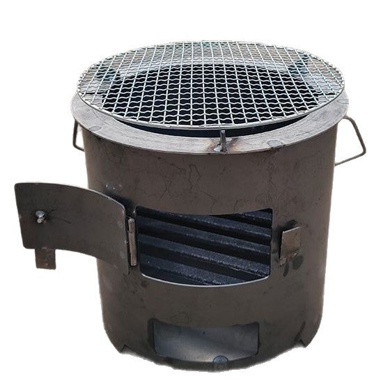 Wood burning stove charcoal brazier for tea brewing, heating, cooking, outdoor bbq, home picnic - multi-functional wood stove cooktop