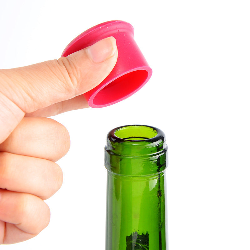 2026 new food-grade silicone beer cap, red wine stopper sealed and fresh-keeping bottle cap seasoning stopper