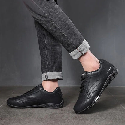Men's new travel shoes soft sole leather trendy casual shoes fashionable lightweight men's sneakers cross-border wholesale