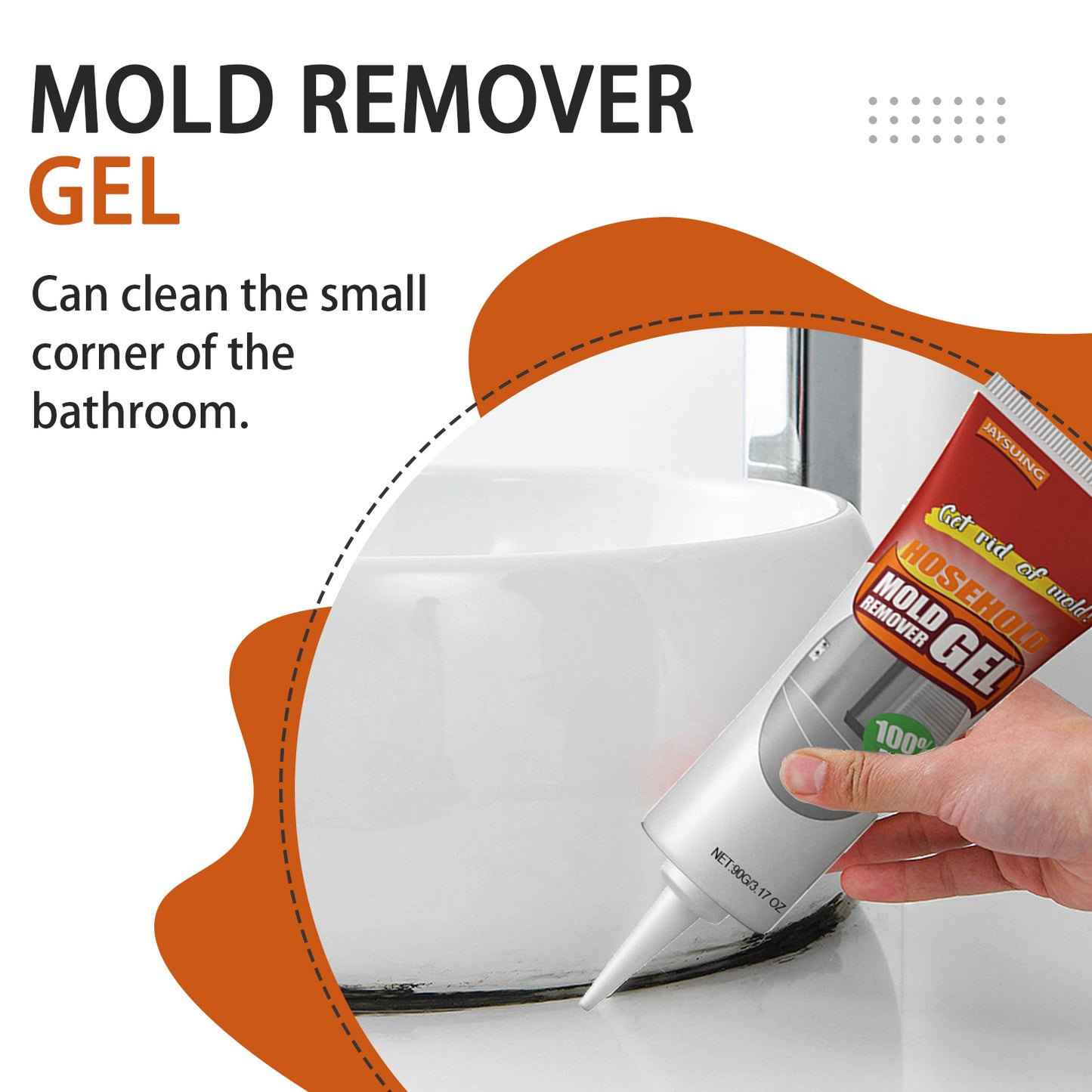 Jaysuing mildew removal gel, bathroom kitchen wall white wall cleaning stain mildew removal cleaner