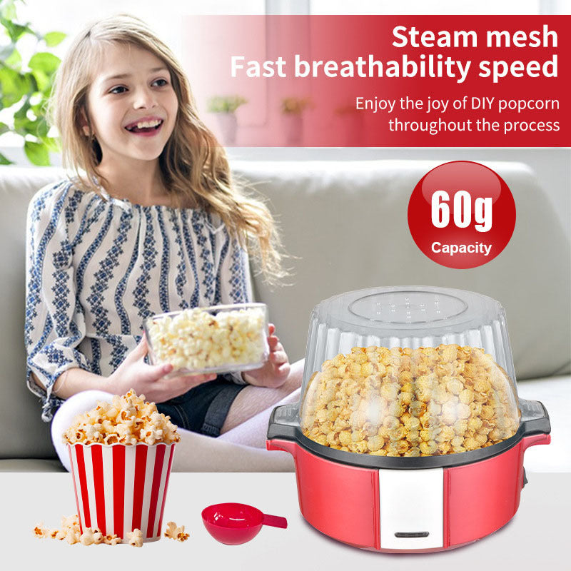 European standard small popcorn machine - automatic, easy-clean popcorn maker for home use - diy popcorn popping machine for kids