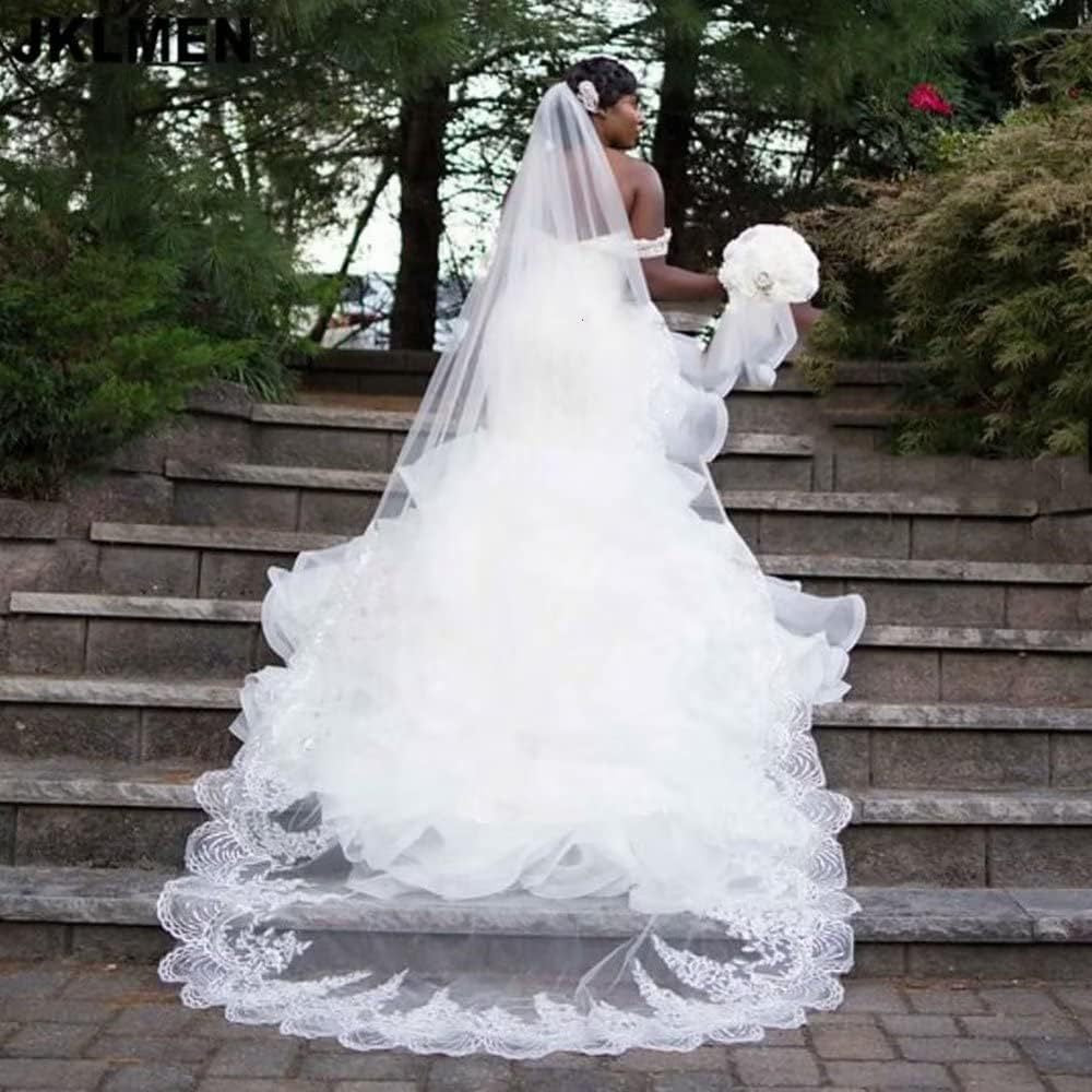 African-inspired mermaid wedding dress - new 2026 off-the-shoulder lace appliqué, cinched waist mermaid gown