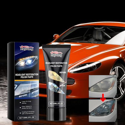 Rayhong Headlight Care Cream, Car Light Care Scratch Care Cleaning Refurbishment Polishing Cream