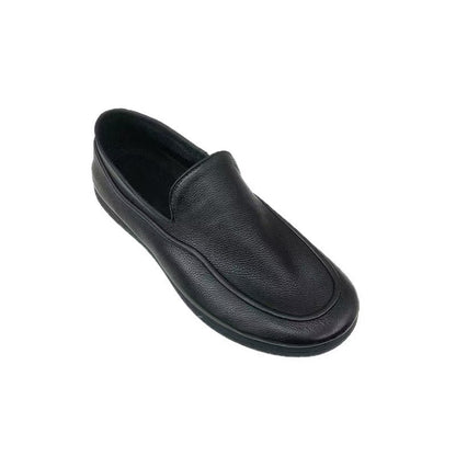 Casual leather shoes for men, soft sole, soft upper, business leather shoes, non-slip slip-on loafers, british style black work shoes for men