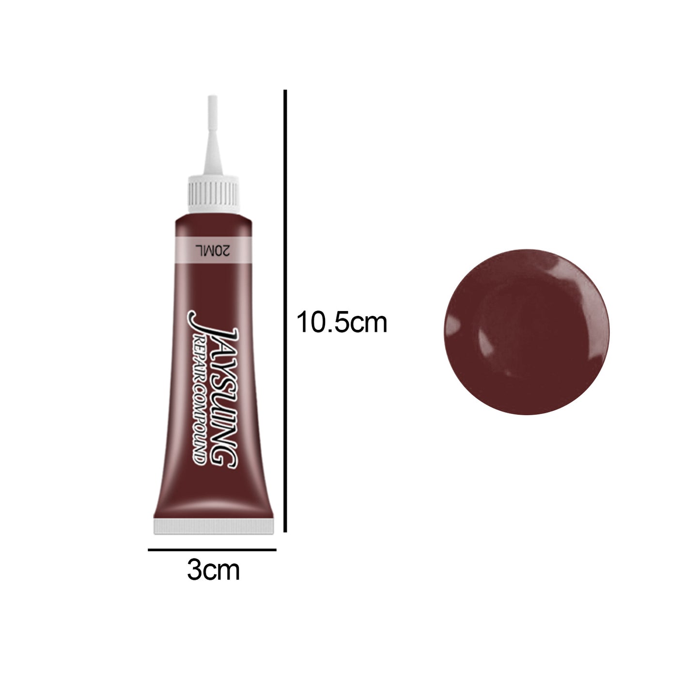 Jaysuing Leather Complementary Color Cream, Leather Coat Leather Shoe Stain Car Leather Seat Leather Renovation Complementary Color
