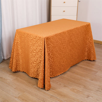 Tablecloth wedding event stall meeting engagement tablecloth red long table wholesale rectangular white polyester tablecloth