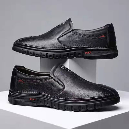 Soft sole leather loafers for men, spring/autumn 2025 new collection, slip-on business driving shoes, cross-border casual leather shoes
