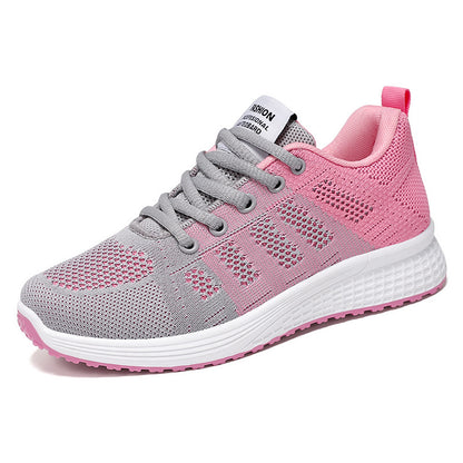 Jinshiyuan |   Women's shoes spring collection: plus size sneakers, fashionable and versatile flats, soft sole casual shoes - dropshipping available