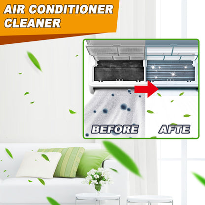 Jue-Fish air conditioner cleaner, household air conditioner on-hook, no dismantling, no washing, odor removal, descaling foam air conditioner cleaning