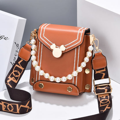 Women's bag 2024 winter new arrival: trendy and stylish double-strap phone bag, shoulder bag, crossbody bag, and handbag - dropshipping available