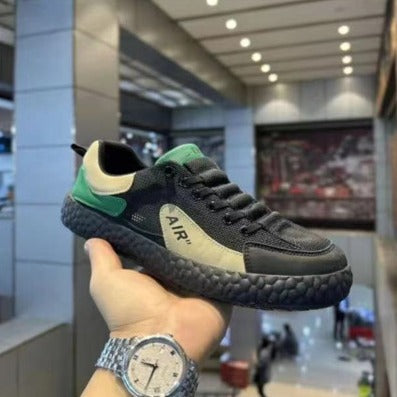 Men's flat shoes new breathable casual shoes summer trendy low-top sneakers slip-on mesh board shoes dropshipping