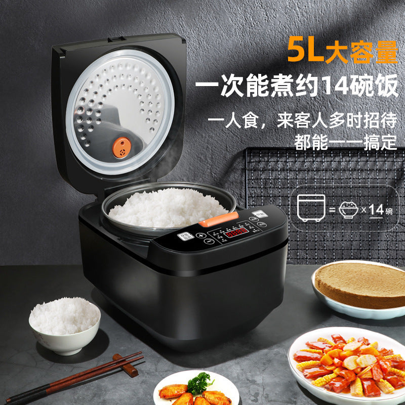 Cross-border smart scheduling rice cooker - 5l large capacity multifunctional rice cooker for home use: perfect for rice, soups, porridge, and more