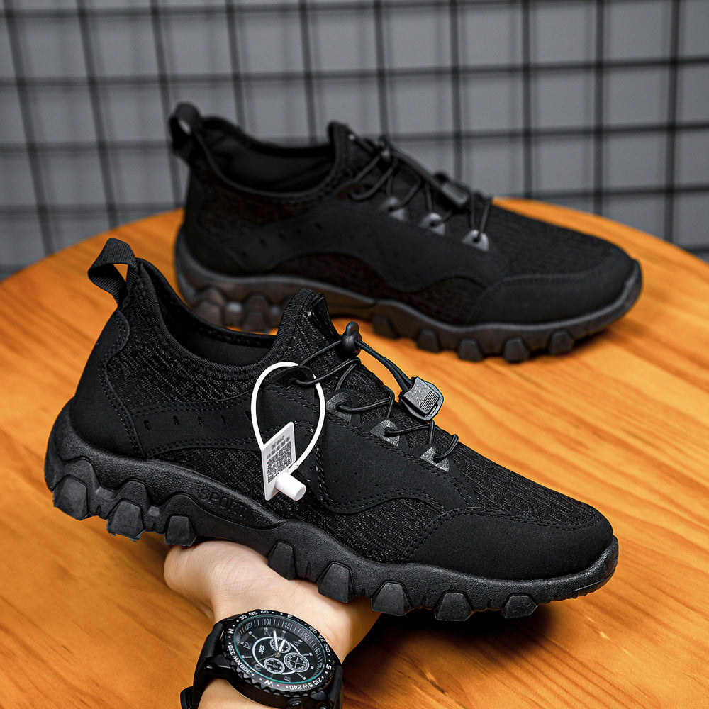 Customizable new hiking shoes, low-cut round toe athletic running shoes, cross-border export, plus size casual shoes - direct from the manufacturer