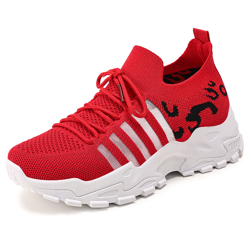 Women's shoes: versatile spring styles, plus sizes available. breathable mesh sneakers, retro chunky sole, korean style casual shoes for export