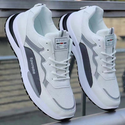Breathable dad shoes for men, spring/summer 2025 collection: korean style fashionable casual sneakers, soft sole, lightweight mesh, trendy footwear