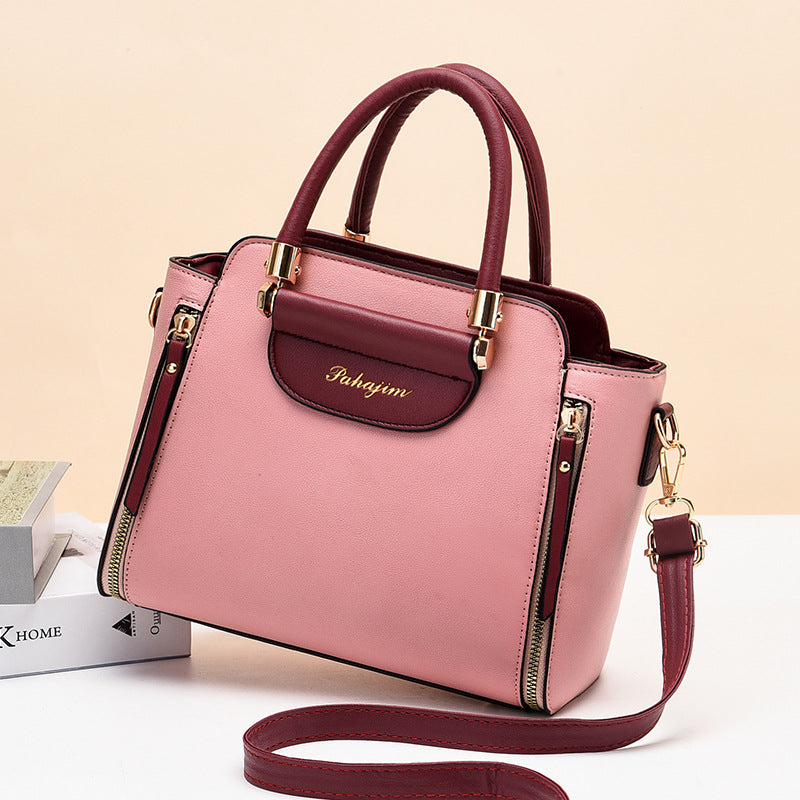 2024 winter new arrival: trendy korean-style color block women's shoulder bag, crossbody, and handbag - wholesale