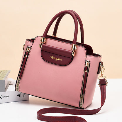 2024 winter new arrival: trendy korean-style color block women's shoulder bag, crossbody, and handbag - wholesale