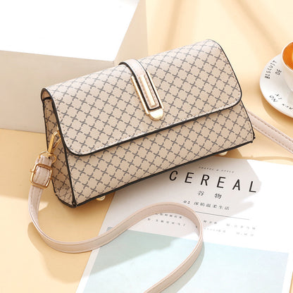 Textured bag 2026 new niche style fashionprintingwork clothing women's bag shoulder crossbody square bag one piece dropshipping