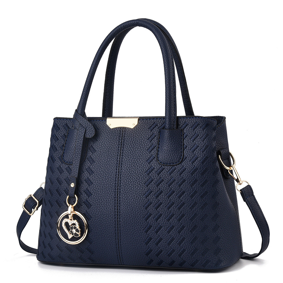 【british mary】2026 new trendy fashion soft leather embroidered middle-aged mom bag cross-border women's handbag