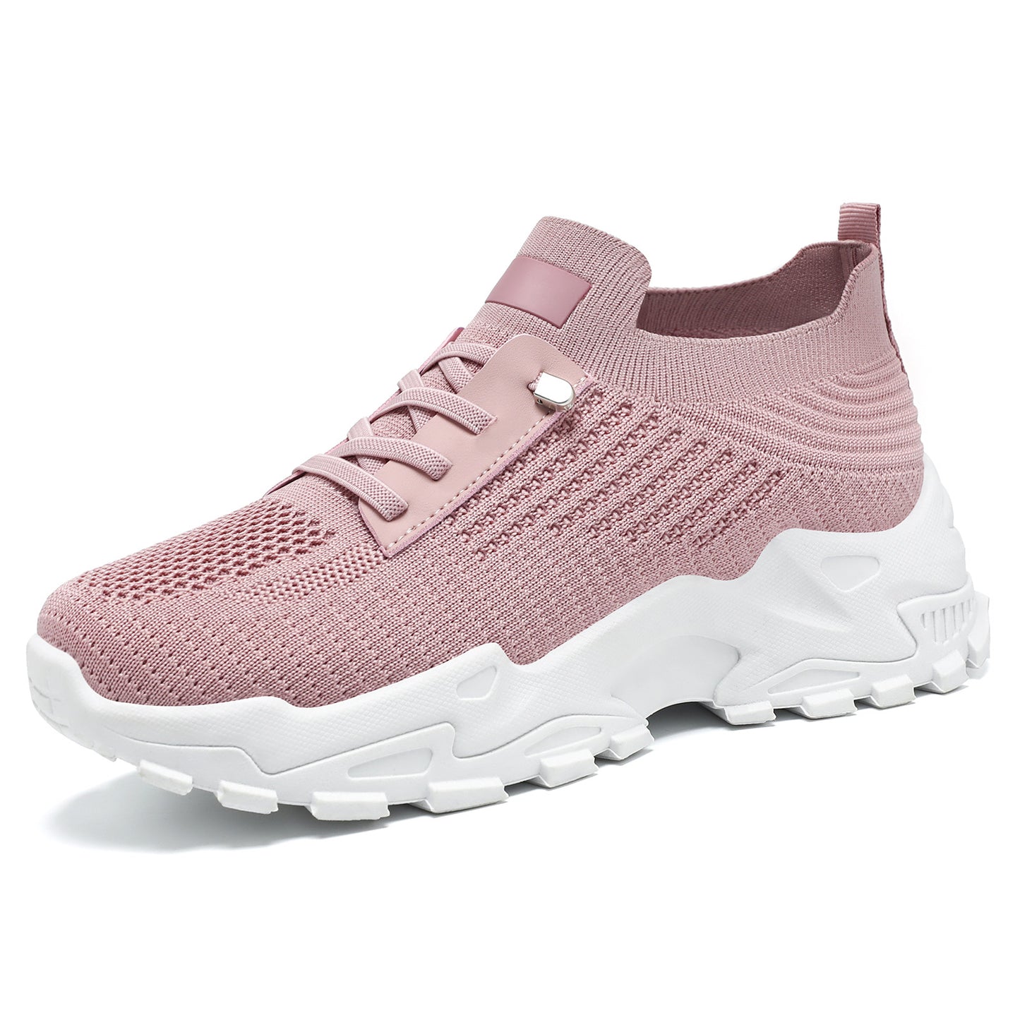 Women's spring new arrivals: cross-border shoes, breathable sneakers, flyknit running shoes, soft sole comfort, thick sole shoes - wholesale