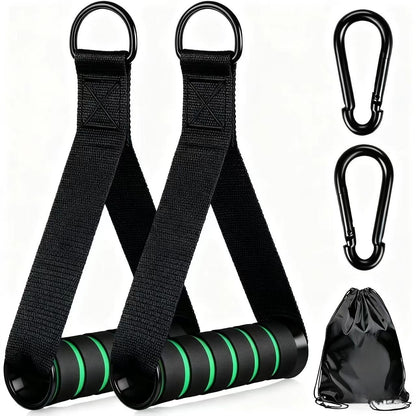 Resistance band handle - dual color grip, pull rope handle, back resistance band accessory, fitness equipment accessory
