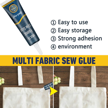 JUE-FISH Fabric sewing glue, special glue for clothes, printed pants, insoles, jeans, ripped fabric glue