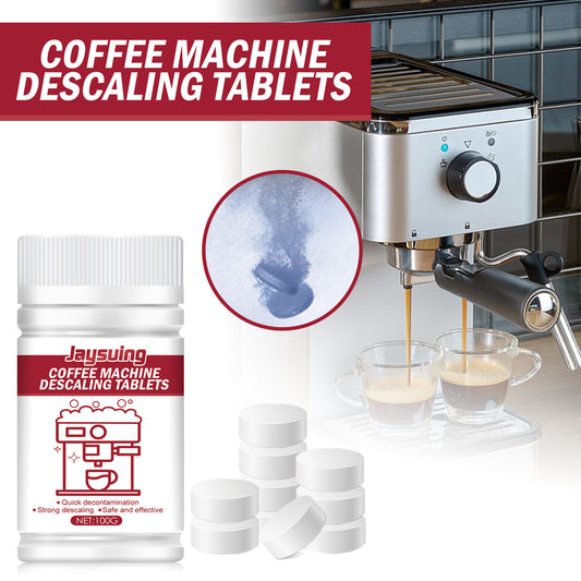 Jaysuing coffee machine cleaning tablets, coffee machine cleaning coffee stains, maintenance filter cleaning effervescent tablets