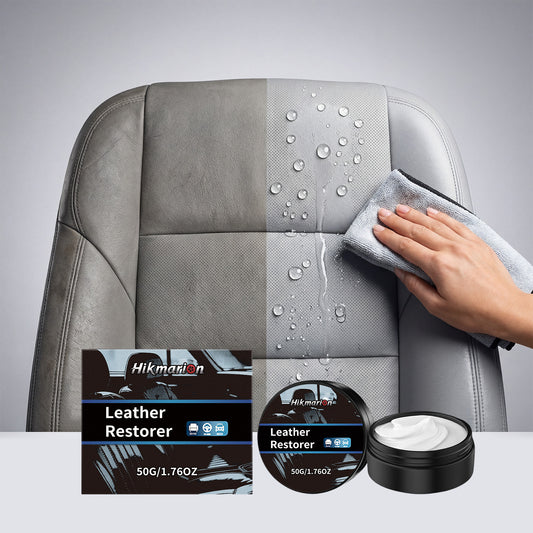 Hikmarion automotive leather care cream, automotive interior maintenance forms a protective film, anti-fouling and brightening leather