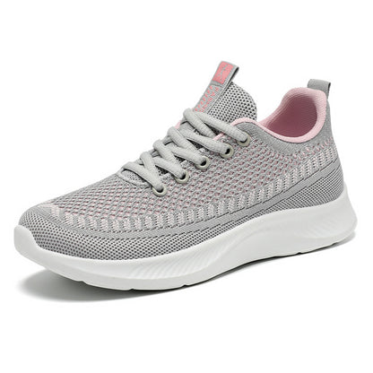Women's versatile spring mesh breathable sneakers - comfortable casual lightweight running shoes - wholesale available