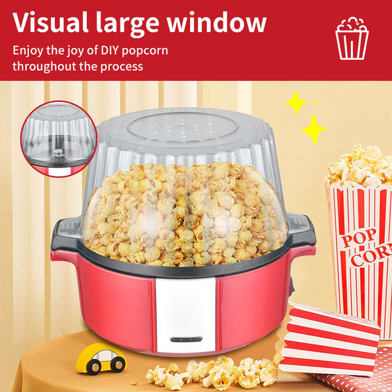European standard small popcorn machine - automatic, easy-clean popcorn maker for home use - diy popcorn popping machine for kids