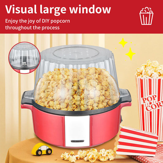 European standard small popcorn machine - automatic, easy-clean popcorn maker for home use - diy popcorn popping machine for kids