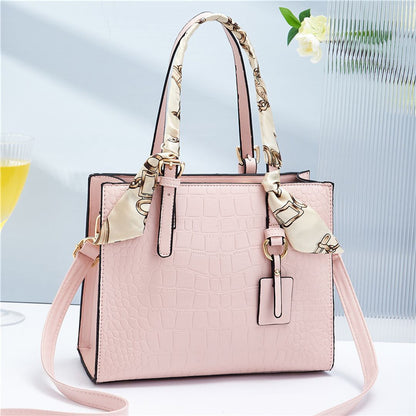 Women's handbag 2026 new trendy fashion commuter casual shoulder embossed crocodile pattern crossbody mom bag women's bag