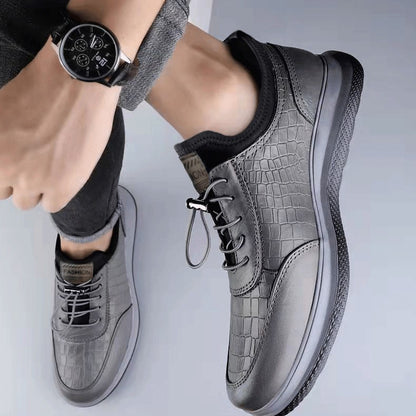 Leather casual shoes for men 2025 spring and autumn one-legged driving shoes business formal men's shoes k-style soft-soled shoes for men