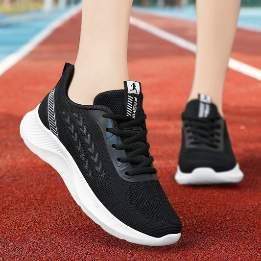 Women's shoes 2026 spring new breathable sneakers cross-border dropshipping single shoes fashion casual shoes flyknit mesh shoes