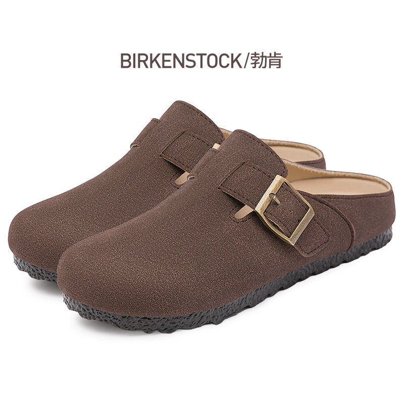 Women's summer new birkenstock shoes breathable slippers soft sole comfortable sandals fashionable versatile casual shoes trendy single shoes