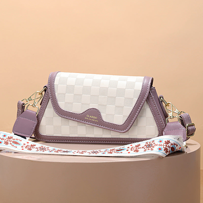 Women's bag 2024 summer new arrival: minimalist trendy fashion small square bag, shoulder bag, crossbody bag, color block cross-border handbag