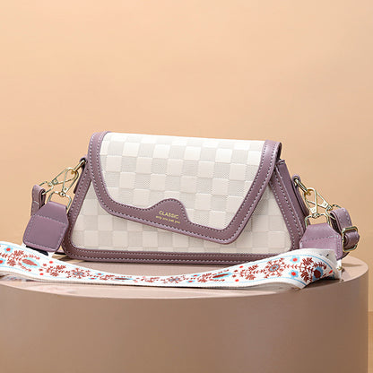 Women's bag 2024 summer new arrival: minimalist trendy fashion small square bag, shoulder bag, crossbody bag, color block cross-border handbag
