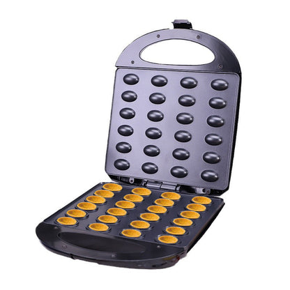 Large 16-hole donut machine breakfast cake machine round cake machine double door heating electric baking pan donutmachine