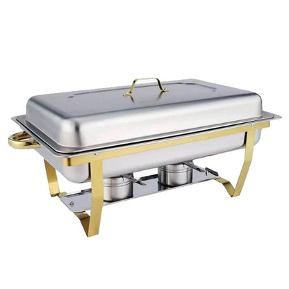 Cross-border stainless steel buffet stove commercial buffet hotel restaurant heating compartment container alcohol heat preservation stove