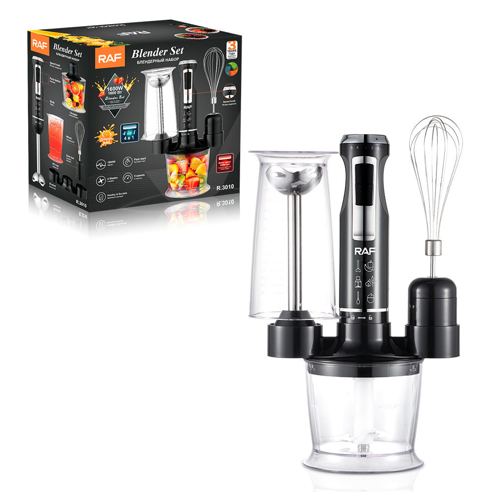 Cross-border blender - home kitchen food processor, juicer, stainless steel blade, multifunctional handheld food stick